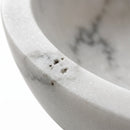 Carrara White Marble Round Vessel Sink - 16"x16"x6" - Honed