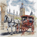 Carriage Ride Counted Cross-Stitch Kit by Luca-S BU5040L