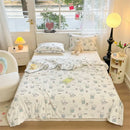 Cartoon animal cream kids summer quilt bedroom soft knitted comforter
