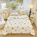Cartoon animal cream kids summer quilt bedroom soft knitted comforter