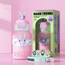 DecorBites™ Cartoon Animals Insulated Stainless Steel Mug with Silicone Sleeve
