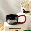 DecorBites™ Cartoon Big Ear Cup Ceramic Mug for Coffee, Milk, and Oatmeal