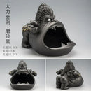 Cartoon black gorilla ceramic ashtray living room animal decor