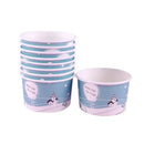 DecorBites™ Cartoon Paper Cups 50PCS 100ml Small Round Disposable Dessert Ice Cream Bowl