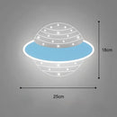 Cartoon blue & white whale wall lamp bedroom led art