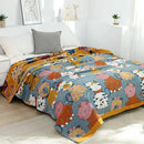 DecorBites™ Cartoon Boho Bedspread - 100% Soft Cotton Double-Sided Woven Blanket