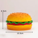 Cartoon burger ashtray yellow & green resin decor for office table