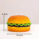 Cartoon burger ashtray yellow & green resin decor for office table