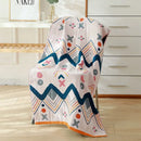 Cartoon cat and rabbit cotton gauze bath towel for bedroom and nursery