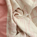 Cartoon cat bamboo cotton throw blanket cream bedroom decor