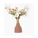 Cartoon deer vase beige & orange resin handicraft living room decor