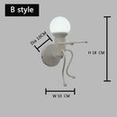 DecorBites™ Cartoon Matchstick Man Wall Lamp for Kids Room and Home Decor