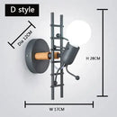 DecorBites™ Cartoon Matchstick Man Wall Lamp for Kids Room and Home Decor