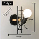 DecorBites™ Cartoon Matchstick Man Wall Lamp for Kids Room and Home Decor