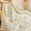 DecorBites™ Cartoon Milk Velvet Blanket: Soft Coral Fleece Summer Sofa Cover & Queen Blanket