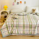 DecorBites™ Cartoon Milk Velvet Blanket: Soft Coral Fleece Summer Sofa Cover & Queen Blanket