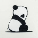 Cartoon panda flannel white fleece blanket with pom poms bedroom