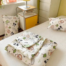 Cartoon patchwork white cookie summer cooling blanket bedroom comforter