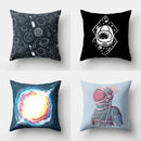 Cartoon planet astronaut pillow case bedroom square cushion cover