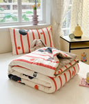 DecorBites™ Cartoon Printed Summer Lightweight Cooling Blanket for Kids and Students.