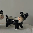 DecorBites™ Cartoon Puppy Schnauzer Ceramic Storage Tray Home Decoration