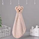 Cartoon rabbit coral fleece hand towel bathroom quick dry terry cloth