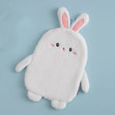 Cartoon rabbit pink & blue microfiber hand towel bathroom decor