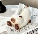Cartoon siamese kitten ceramic tissue box living room decor