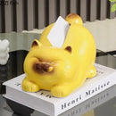 Cartoon siamese kitten ceramic tissue box living room decor
