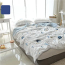 Cartoon strawberry white & pink quilted double blanket bedroom