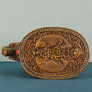Carved wood elephant wealth attracting ornaments stool living room