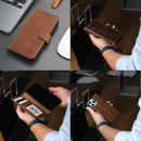 Casper Leather iPhone 15 Pro Wallet Case | Detachable MagSafe Compatible RFID Protection