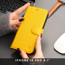 Casper Leather iPhone 15 Pro Wallet Case | Detachable MagSafe Compatible RFID Protection