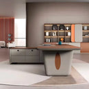 Caster · Modern L-Shaped Executive Desk