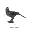 Cast iron bird decoration elegant living room figurine