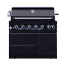 Castelle Flame Summit 6-Burner 85000 BTU Liquid Propane Grill Island With Sink And Fridge (SAK59238)