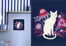Cat CBE9005 Cross stitch kits with plywood form