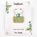 Work Hard for Cat Enamel Pin – Cute Gift for Proud Pet Owners