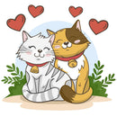 Cat Love CS2696 7.9 x 7.9 inches Crafting Spark Diamond Painting Kit