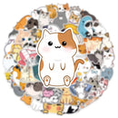 Cat Stickers – 50 Waterproof Vinyl Decals for All Surfaces