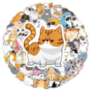 Cat Stickers – 50 Waterproof Vinyl Decals for All Surfaces
