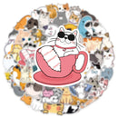 Cat Stickers – 50 Waterproof Vinyl Decals for All Surfaces