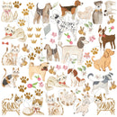 Cute Little Cats decals - Fabric Nursery Wall Art Decals