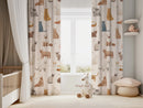 Cute Little Safari Animals curtain - kids room curtain