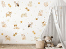 Dogs decals - Fabric Nursery Wall Art Decals