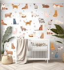 Dogs decals - Fabric Nursery Wall Art Decals