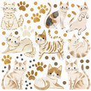 Cats & Dogs decals - Fabric Nursery Wall Art Decals