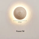 Cave stone yellow textured sphere wall lamp for bedroom ambiance