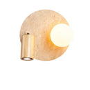 Cavet Travertine Wall Lamp