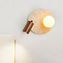 Cavet Travertine Wall Lamp